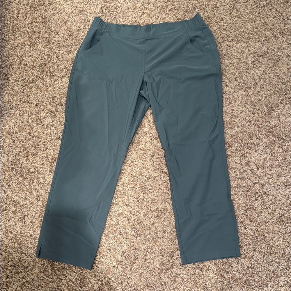 Eddie Bauer Green Track Pants Streamlined Fit